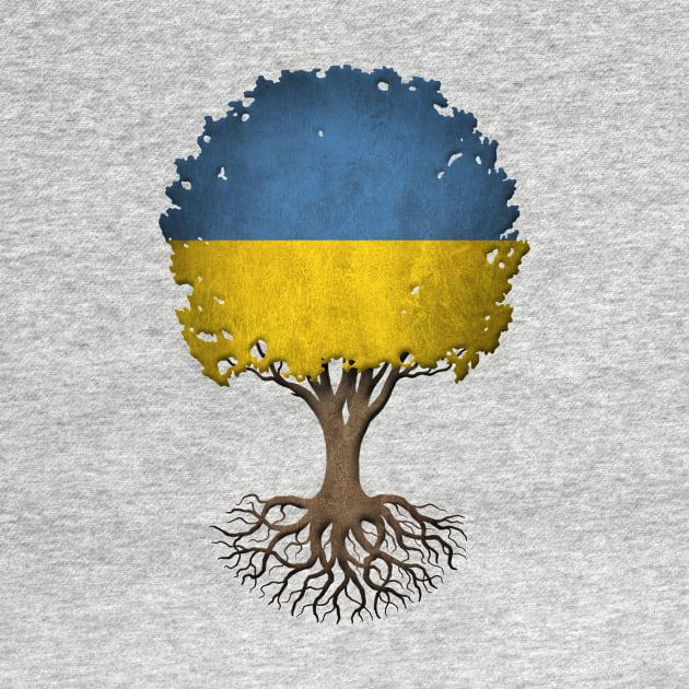 Tree of Life with Ukrainian Flag by jeffbartels